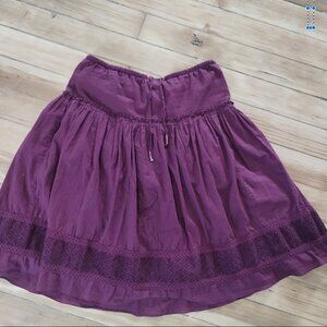 American Eagle Plum Knee Length Skirt